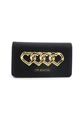 LOVE MOSCHINO Pochette Cuori Gold Nero JC5696PP0FKI0000 - Sandrini Calzature e Abbigliamento