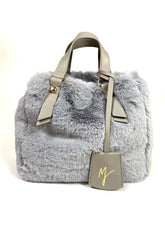 MANILA GRACE Borsa Handbag Pelo Grigio B268EU - Sandrini Calzature e Abbigliamento