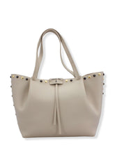 PATRIZIA PEPE Borsa Borchie Con Pochette Beige Ocean Sand 8B8895-L050 - Sandrini Calzature e Abbigliamento