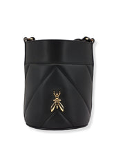 PATRIZIA PEPE Borsa Bucket Logo Nera 8B0079-L006 - Sandrini Calzature e Abbigliamento