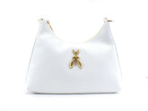 PATRIZIA PEPE Borsa Hobo Logo Ape Bianco 8B0036L001-W146 - Sandrini Calzature e Abbigliamento