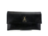 PATRIZIA PEPE Borsa Pochette Clutch Logo Black Nero CB5460L011-K103 - Sandrini Calzature e Abbigliamento