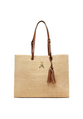 PATRIZIA PEPE Borsa Tote Macramè Natural 8B0112-V004 - Sandrini Calzature e Abbigliamento