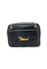 PATRIZIA PEPE Borsa Tracolla Crossbody Logo Ape Nera 8B0067-L046 - Sandrini Calzature e Abbigliamento