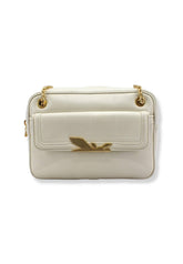 PATRIZIA PEPE Borsa Tracolla Crossbody Logo Ape Off White 8B0067-L046 - Sandrini Calzature e Abbigliamento