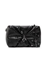 PATRIZIA PEPE Borsa Tracolla Crossbody Logo Borchie Nera 8B0082-E013 - Sandrini Calzature e Abbigliamento