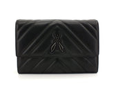 PATRIZIA PEPE Borsa Tracolla Quilted Logo Black Gun 2VA422-A8K7 - Sandrini Calzature e Abbigliamento