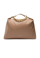 PATRIZIA PEPE Shopper Large Borsa Beige Ocean Sand 8B0063-E005 - Sandrini Calzature e Abbigliamento