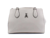 PATRIZIA PEPE Tote Borsa Double Zip Ice Grey 2V9941-A4U8W - Sandrini Calzature e Abbigliamento