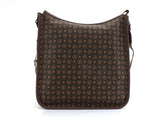 POLLINI Borsa Hobo Loghi Manici Tex Marrone Crema TE8454PP0BQ5330A - Sandrini Calzature e Abbigliamento