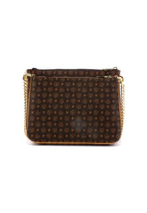 POLLINI Borsa Shoulder Con Pochette Crema Marrone TE8469PP0DQ5330A - Sandrini Calzature e Abbigliamento