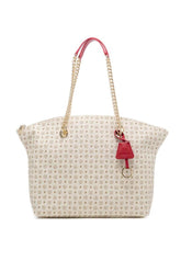 POLLINI Borsa Tote Avorio Rosso TE8408PP02Q1110B - Sandrini Calzature e Abbigliamento