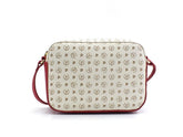 POLLINI Borsa Tracolla Crossbody Loghi Avorio Rosso TE8414PP03Q1110B - Sandrini Calzature e Abbigliamento