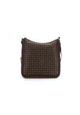 POLLINI Borsa Tracolla Hobo Mid Loghi Marrone Crema TE8454PP0BQ5330A - Sandrini Calzature e Abbigliamento
