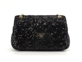 POLLINI Crossbody Flap Borsa Pailettes Nero SC4501PP0DSD100A - Sandrini Calzature e Abbigliamento