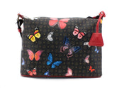 POLLINI Satchel Borsa Tracolla Butterfly Nero Multi TE8400PP02Q4600A - Sandrini Calzature e Abbigliamento