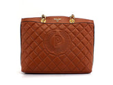 POLLINI Tote Quilted Logo Borsa Manici Marrone Terra SC4555PP0ESB0200 - Sandrini Calzature e Abbigliamento