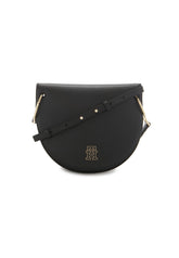 TOMMY HILFIGER Chic Saddle Borsa Tracolla Black AW0AW14862 - Sandrini Calzature e Abbigliamento