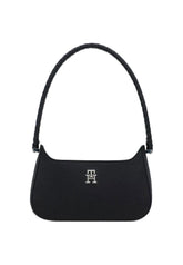 TOMMY HILFIGER Emblem Borsa Shoulder Black AW0AW14878 - Sandrini Calzature e Abbigliamento