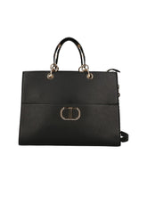 TWINSET Borsa Tote Logo Nero 222TD8220 - Sandrini Calzature e Abbigliamento