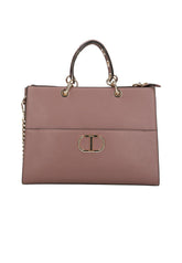 TWINSET Borsa Tote Logo Rosa Terra Del Deserto 222TD8220 - Sandrini Calzature e Abbigliamento
