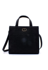 TWINSET Borsa Tote Mid Nero 231TB711B - Sandrini Calzature e Abbigliamento