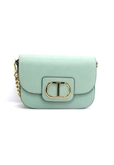 TWINSET Borsa Tracolla Azzurro Agave 231TB7250 - Sandrini Calzature e Abbigliamento