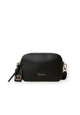 TWINSET Borsa Tracolla Double Zip Nero 222TD8321 - Sandrini Calzature e Abbigliamento