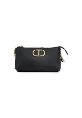 TWINSET Borsa Tracolla Logo Nero 222TD8226 - Sandrini Calzature e Abbigliamento