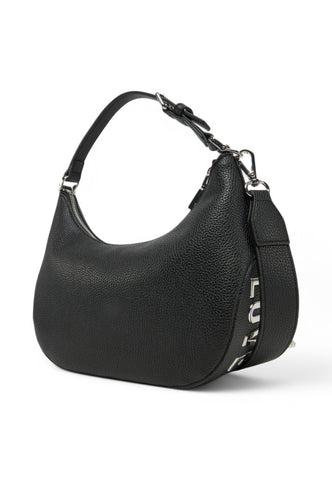 LOVE MOSCHINO Borsa a spalla Donna Nero Logo Argento JC4018PP1MLT000B-PE25