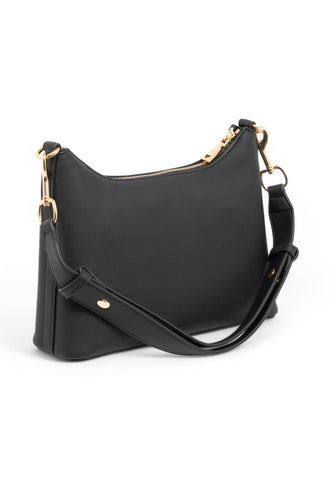 LOVE MOSCHINO Borsa a spalla Donna Nero Logo Oro JC4025PP1MKD0000-PE25