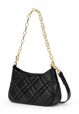 LOVE MOSCHINO Borsa Tracolla Donna Nero Borchie Oro JC4121PP1MLI0000-PE25