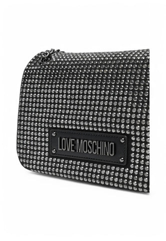 LOVE MOSCHINO Borsa Tracolla Donna Nero Strass JC4136PP1MLL100A-PE25