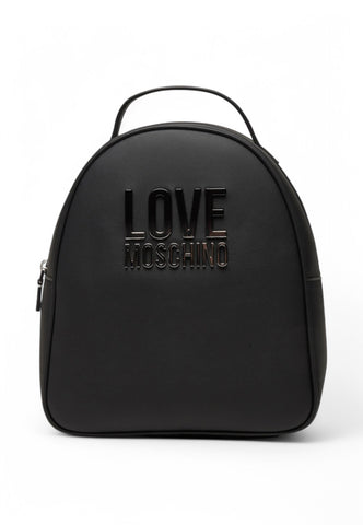 LOVE MOSCHINO Zaino Donna Nero Logo Argento JC4258PP0MKD000B-PE25