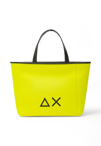 SUN68 Borsa Tote Tessuto Giallo Fluo Z35250-63