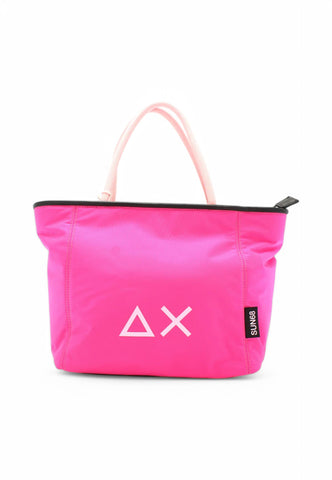 SUN68 Borsa Tote Tessuto Lucido Rosa Fuxia Z35254-20