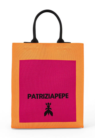 PATRIZIA PEPE Borsa Shopper Donna Arancione Rosa 2B0121K264-PE25-I2G7