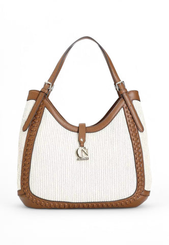 CAFENOIR Borsa a spalla Donna Beige Marrone C3NP0812-PE25-Q007