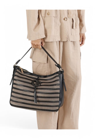 CAFENOIR Borsa a spalla Donna Nero C3WB0806-PE25-N001