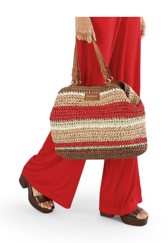 CAFENOIR Borsa Shopper Donna Marrone Rosso C3VA0802-PE25-S003