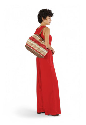 CAFENOIR Borsa Shopper Donna Marrone Rosso C3VA0802-PE25-S003
