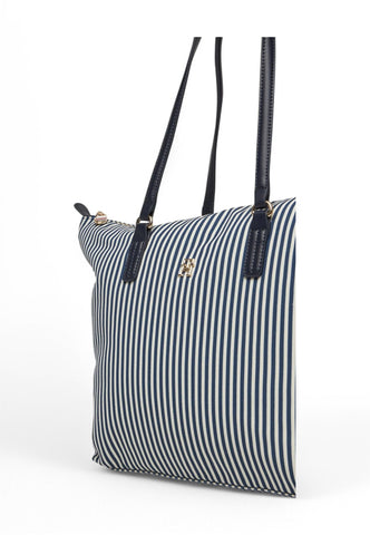 TOMMY HILFIGER Borsa Shopper Donna Blu Bianco AW0AW17203-0GY-PE25