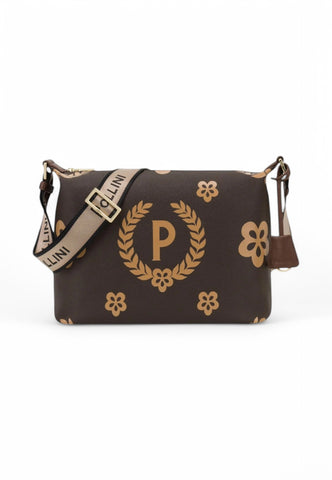 POLLINI Borsa Logo Marrone Beige TE8400PP02Q1E11A