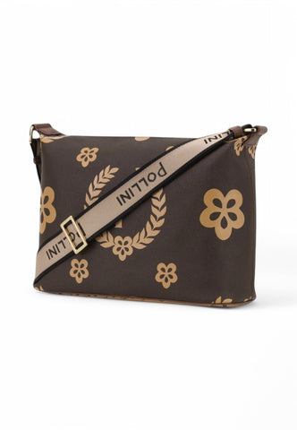 POLLINI Borsa Logo Marrone Beige TE8400PP02Q1E11A
