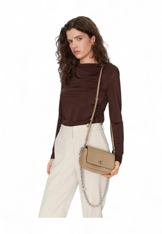 CALVIN KLEIN Borsa a spalla Donna Beige K60K613049-PBF-PE25