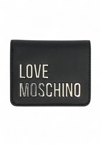 LOVE MOSCHINO Portafogli Donna Nero Argento JC5612PP1MKD000B-PE25