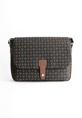 POLLINI Borsa Tracolla Donna Nero Marrone TE8449PP0AQ1100D-AI26