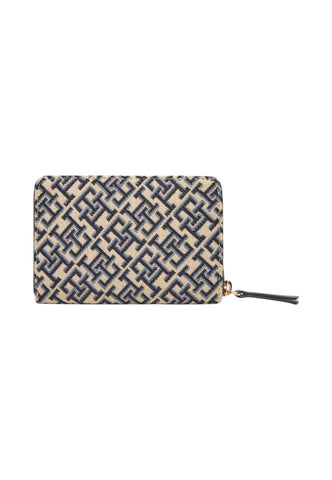 TOMMY HILFIGER Portafogli Donna Beige Blu Nero AW0AW17479-AI26-DW6