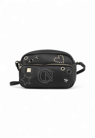 CAFE NOIR Borsa Tracolla Donna Nero Borchie C3ND0913-AI26-N001