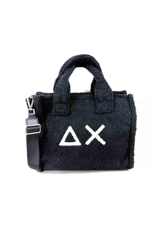 SUN68 Borsa A Mano Donna Nero Bianco X45224-AI26-11